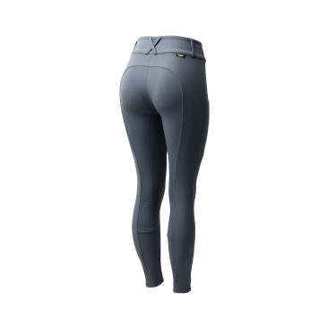 Thermoreithose Horze Grand Prix Pro Damen mit Vollgrip Gewitterwetter Grau