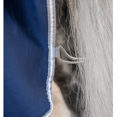 Horseware Abschwitzdecke Amigo Jersey, vollständig Marine / Titan Grau / Silber Marineblau