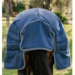 Stalldecke Horseware Rambo® Optimo 400g Marine / Gewitter / Silbergrau Marineblau