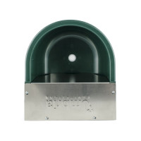 Schwimmerventil-Tränke Umbria Equitazione mit Edelstahlabdeckung Grün Gr&uuml;n