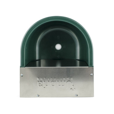 Schwimmerventil-Tränke Umbria Equitazione mit Edelstahlabdeckung Grün Gr&uuml;n