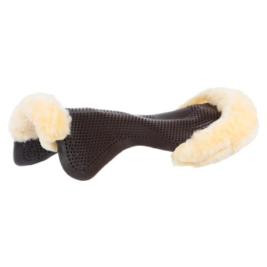 Acavallo Gel NS-S Classic-S Sattelpad, flach ausgeschnitten Braun / Natur-Lammfell Acavallo Gel NS-S Classic-S Sattelpad, flach ausgeschnitten Braun / Natur-Lammfell