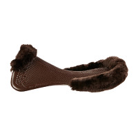 Acavallo Gel NS-S Classic-S Sattelpad, flach ausgeschnitten Braun / braunes Schaf