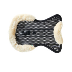 Acavallo Gel NS-S Classic-S Sattelpad, flach ausgeschnitten Schwarz / Natur-Lammfell Acavallo Gel NS-S Classic-S Sattelpad, flach ausgeschnitten Schwarz / Natur-Lammfell