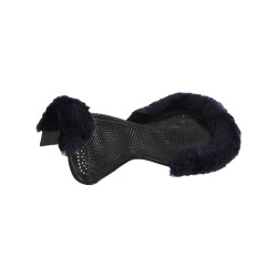 Acavallo Gel NS-S Classic-S Sattelpad, flach ausgeschnitten Schwarz / blaues Lamm Acavallo Gel NS-S Classic-S Sattelpad, flach ausgeschnitten Schwarz / blaues Lamm