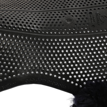 Acavallo Gel NS-S Classic-S Sattelpad, flach ausgeschnitten Schwarz / blaues Lamm Acavallo Gel NS-S Classic-S Sattelpad, flach ausgeschnitten Schwarz / blaues Lamm