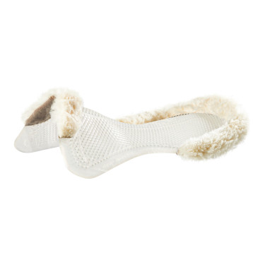 Acavallo Gel NS-S Classic-S Halbpadschnitt flach Sattelpad Transparent / natürliches Lammfell
