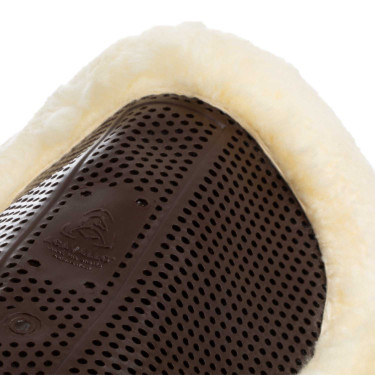 Acavallo Gel NS-S Classic-S Halbpadschnitt flach Sattelpad Braun / Natur-Lammfell Acavallo Gel NS-S Classic-S Halbpadschnitt flach Sattelpad Braun / Natur-Lammfell