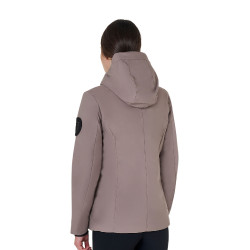 Wasserabweisende und winddichte Equestro Damenjacke Gestromt Braun