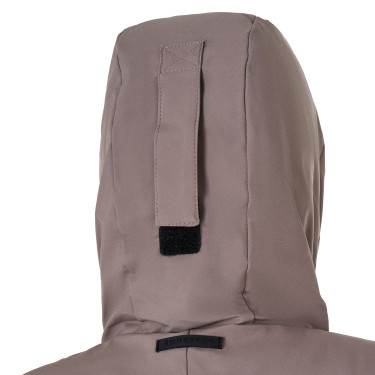 Wasserabweisende und winddichte Equestro Damenjacke Gestromt Braun