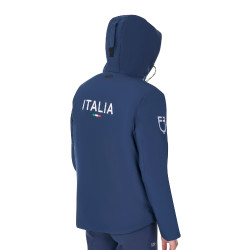 Herren-Regenjacke Equestro x FISE Marineblazer Marineblau