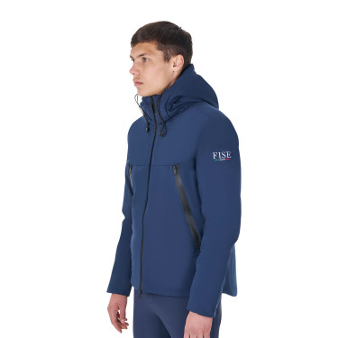 Herren-Regenjacke Equestro x FISE Marineblazer Marineblau