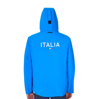 Herren-Regenjacke Equestro x FISE Blau aus Savoyen