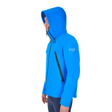 Herren-Regenjacke Equestro x FISE Blau aus Savoyen