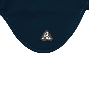 Acavallo Sublime Fliegenschutzhaube aus Spandex mit Silikon-Logo-Patch Marine Marineblau