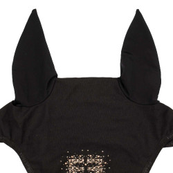 Equestro-Fliegenhaube aus technischem Stoff mit glitzerndem Logo Schwarz