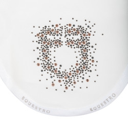 Equestro-Fliegenhaube aus technischem Stoff mit glitzerndem Logo Weiß Wei&amp;szlig;