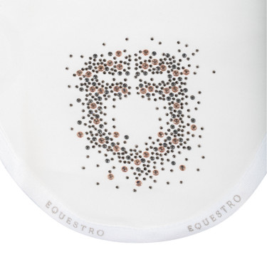 Equestro-Fliegenhaube aus technischem Stoff mit glitzerndem Logo Weiß Wei&amp;szlig;