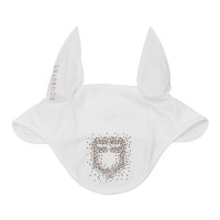 Equestro-Haube aus technischem Stoff mit Strass-Logo Schwarz Equestro-Haube aus technischem Stoff mit Strass-Logo Schwarz