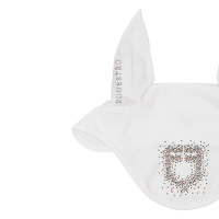 Equestro-Haube aus technischem Stoff mit Strass-Logo Schwarz Equestro-Haube aus technischem Stoff mit Strass-Logo Schwarz