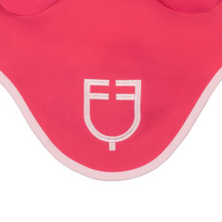 Equestro Schabracke Wave aus technischem Stoff mit Steppung Geißblatt / Ballerina