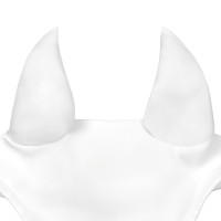 Equestro Silica Fliegenhaube mit Logo Weiß Wei&amp;szlig;