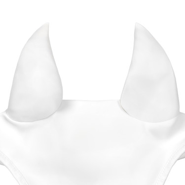 Equestro Silica Fliegenhaube mit Logo Weiß Wei&amp;szlig;