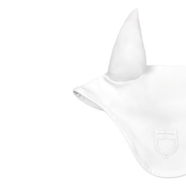 Equestro Silica Fliegenhaube mit Logo Weiß Wei&amp;szlig;