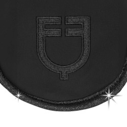 Equestro Universe Fliegenhaube aus technischem Stoff mit glitzernden Details Schwarz