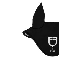 Equestro x FISE Fliegenhaube aus Funktionsstoff Schwarz