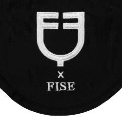 Equestro x FISE Fliegenhaube aus Funktionsstoff Schwarz
