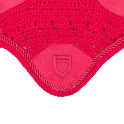 Fliegenhaube für Hobby Horse Equestro Fuchsie Rosa
