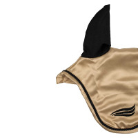 Satinhaube Supreme mit elastischen Ohren Beige