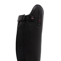 Unisex-Stiefel Supreme aus weichem Leder mit rückseitigem Reißverschluss Schwarz