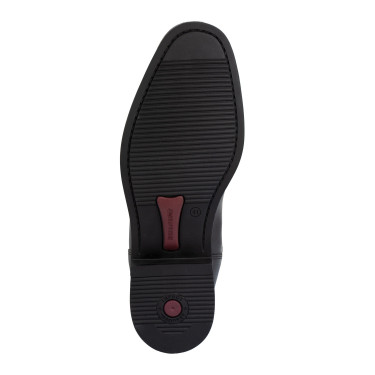 Unisex-Stiefel Supreme aus weichem Leder mit rückseitigem Reißverschluss Schwarz