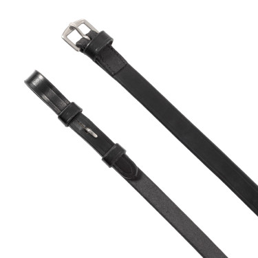 Anatomisches Equestro-Dressurzaumzeug aus gerolltem Leder Schwarz