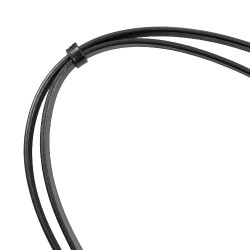 Anatomisches Equestro-Dressurzaumzeug aus gerolltem Leder Schwarz