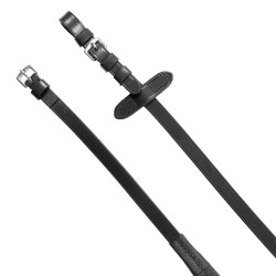 Anatomisches Equestro-Zaumzeug mit gebogener Nasenriemenführung Schwarz