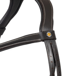 Anatomisches Equestro-Zaumzeug mit gebogener Nasenriemenführung Dunkelbraun