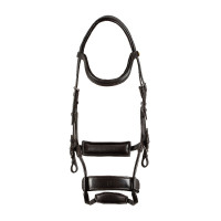 Anatomisches Zaumzeug Comfitec Equestro aus Leder Dunkelbraun