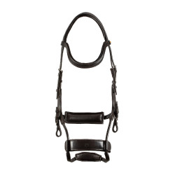 Anatomisches Zaumzeug Comfitec Equestro aus Leder Dunkelbraun