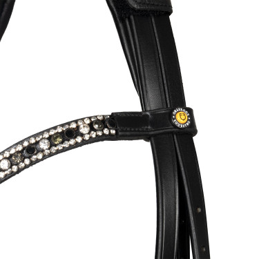 Equestro-Zaumzeug mit anatomischem Nasenriemen Schwarz