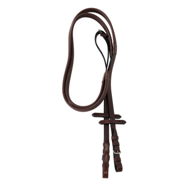 Trense Equestro mit mexikanischem Nasenriemen und synthetischem Lammfell Dunkelbraun