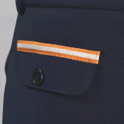 Reithose F&C Saint Malo Junior Marine / Orange Blau Reithose F&C Saint Malo Junior Marine / Orange Blau