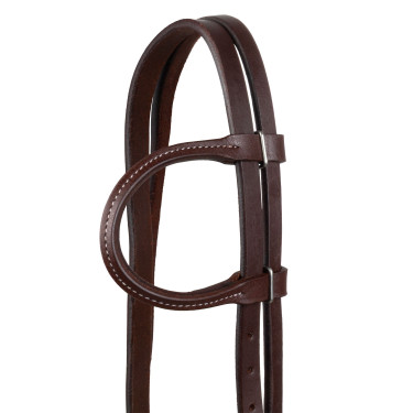 One-Ear-Zaumzeug Pool’s Messing mit Kehlriemen Geölt