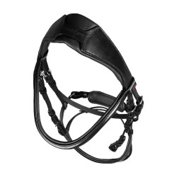 Trense Supreme mit gebogener anatomischer Nasenkrause Schwarz