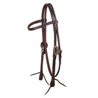 Western-Zaumzeug Lakota mit dekorativen silbernen Schnallen Geölt