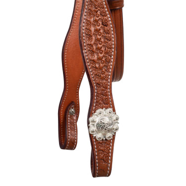 Western-Trense McBryan Basket-Tooling Geölt