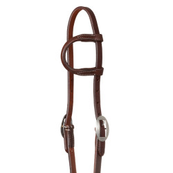 Western-Zaumzeug Pool’s One-Ear aus Leder Geölt