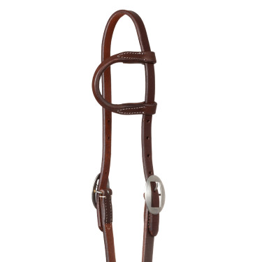Western-Zaumzeug Pool’s One-Ear aus Leder Geölt